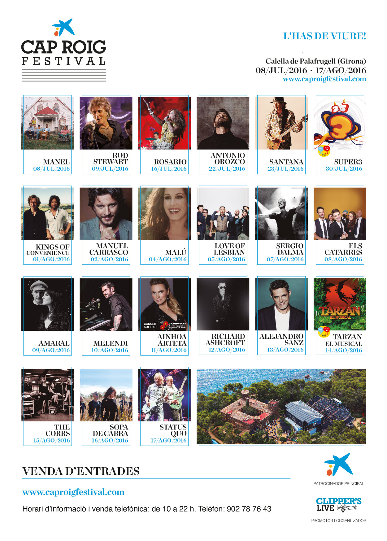Programa del Festival de Cap Roig 2016